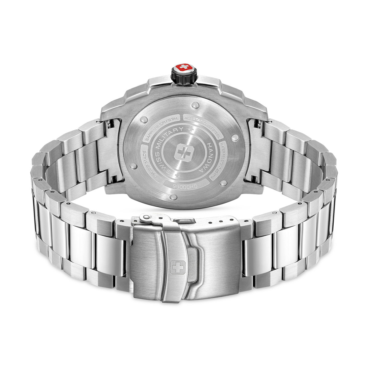 Swiss Military Hanowa Tidalwave SMWGH0006602 herenhorloge van staal met blauwe wijzerplaat - Ø 40 mm