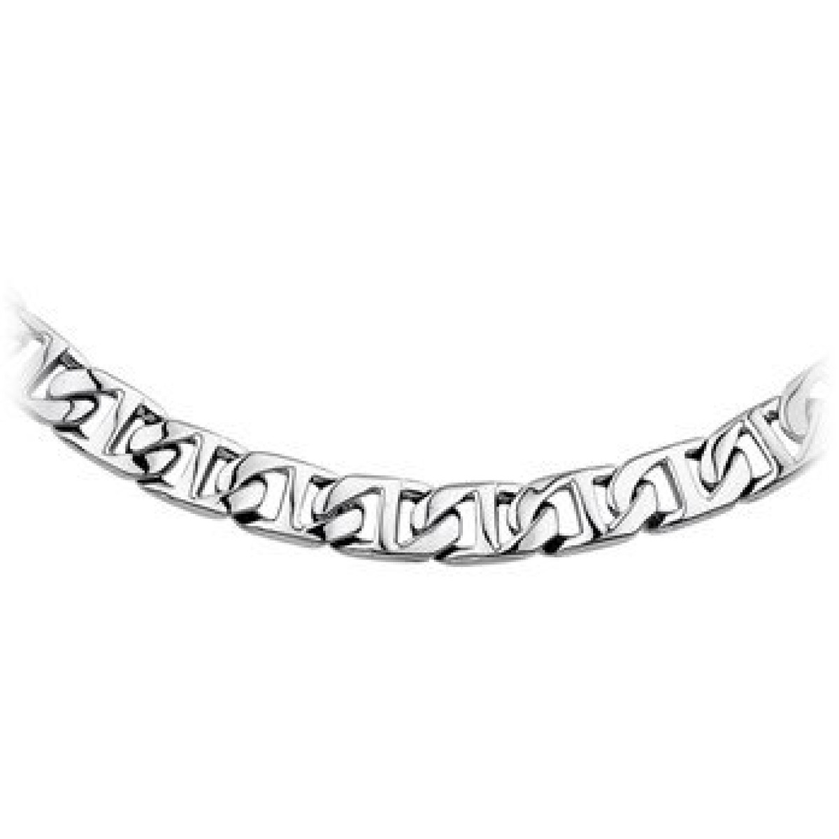 Stalen stoere heren ketting 9.5 mm
