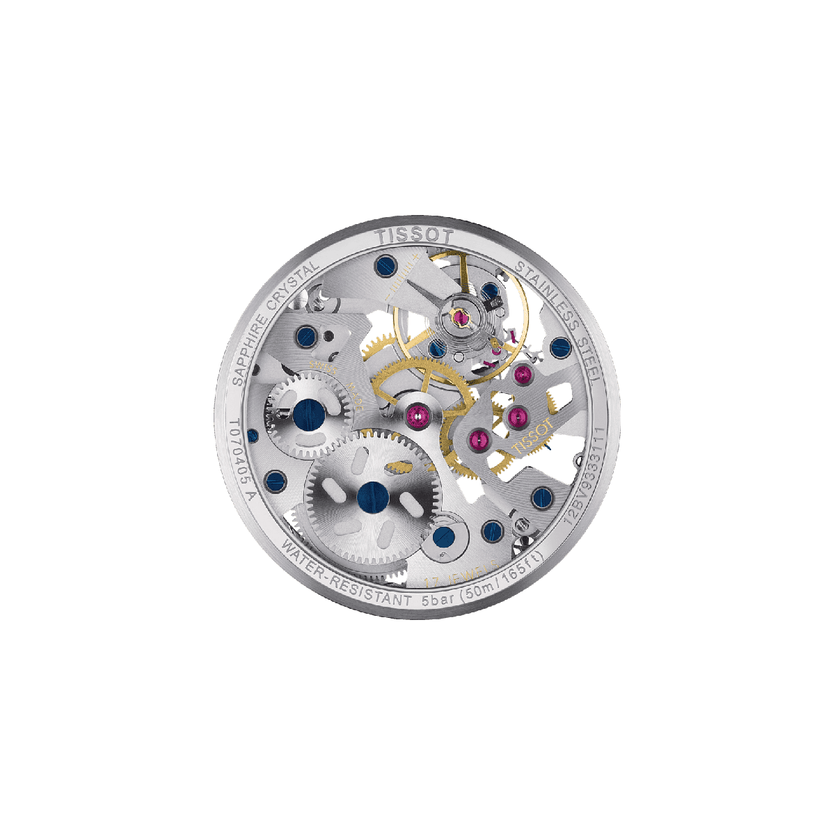 Tissot herenhorloge T-complication squelette mechanical T0704051641100