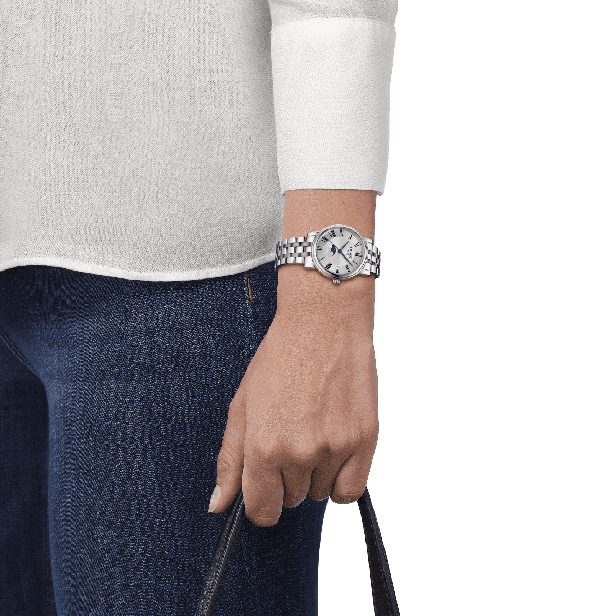 Tissot dameshorloge Carson Premium Lady Moonphase T1222231103300