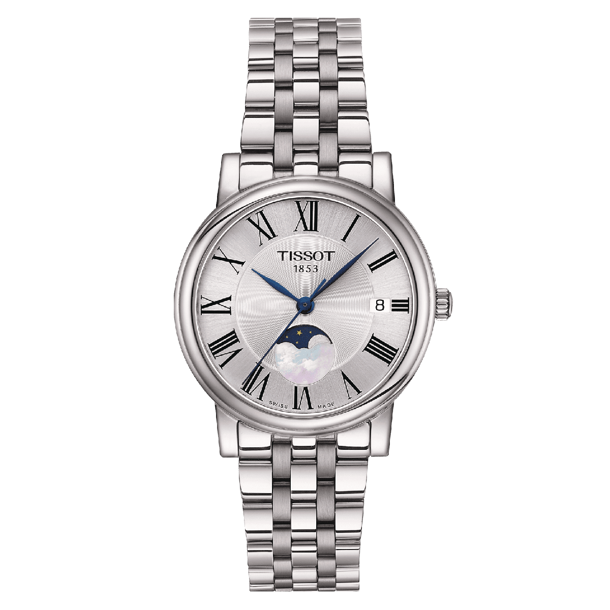 Tissot dameshorloge Carson Premium Lady Moonphase T1222231103300