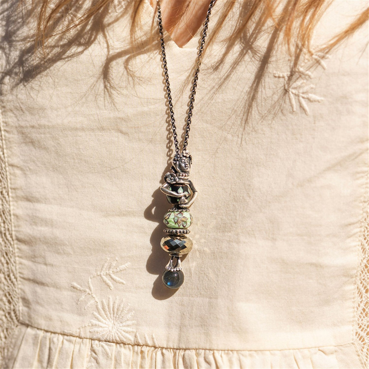 Trollbeads ketting Beschermer van de Liefde met elfje