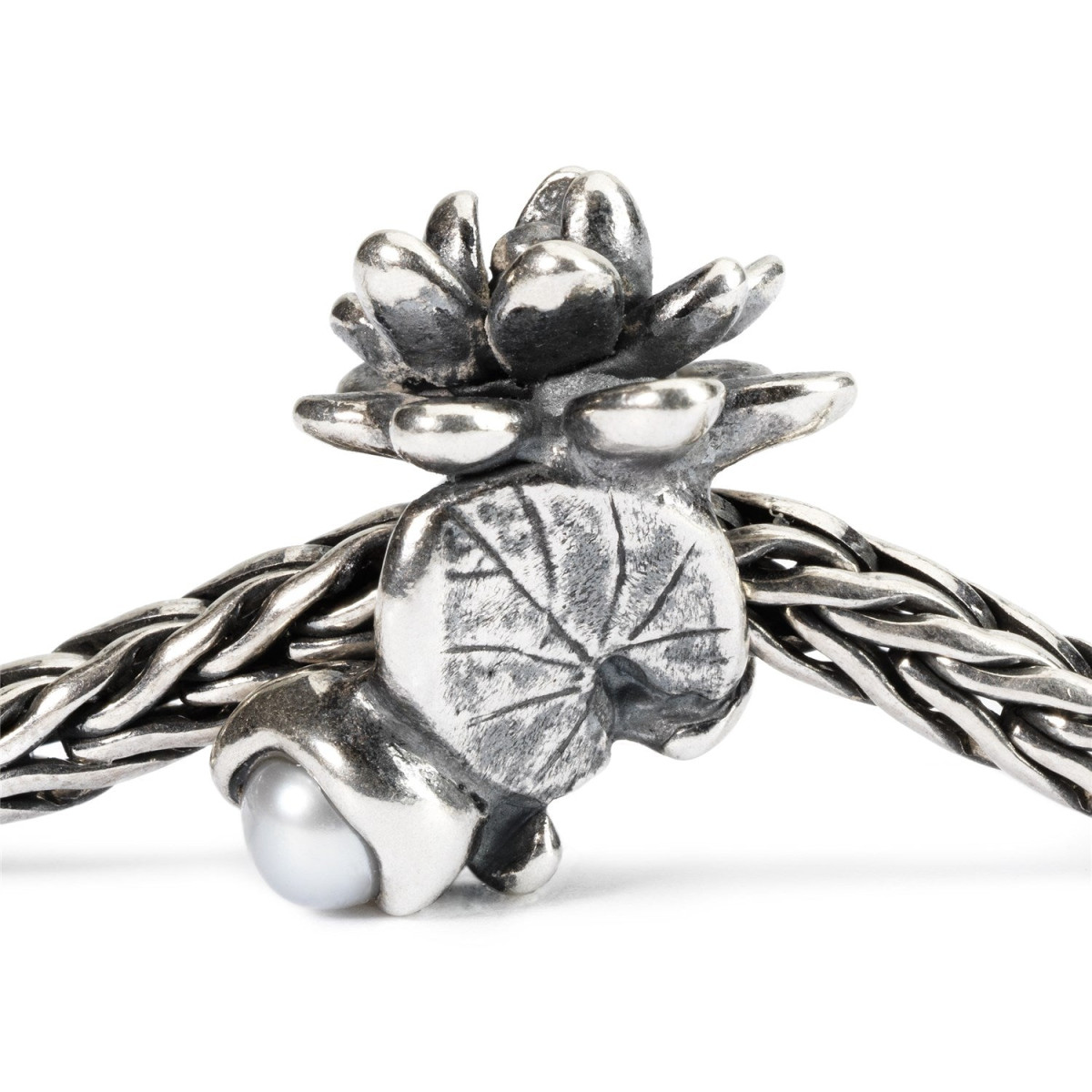 Trollbeads TAGBE-00033 Juliwaterlelie geboortebloem bedel met parel