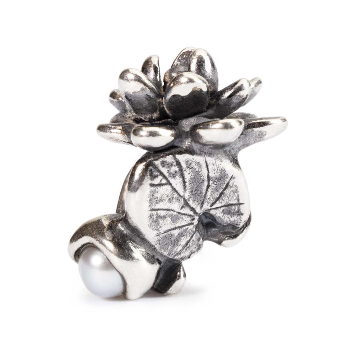 Trollbeads TAGBE-00033 Juliwaterlelie geboortebloem bedel met parel