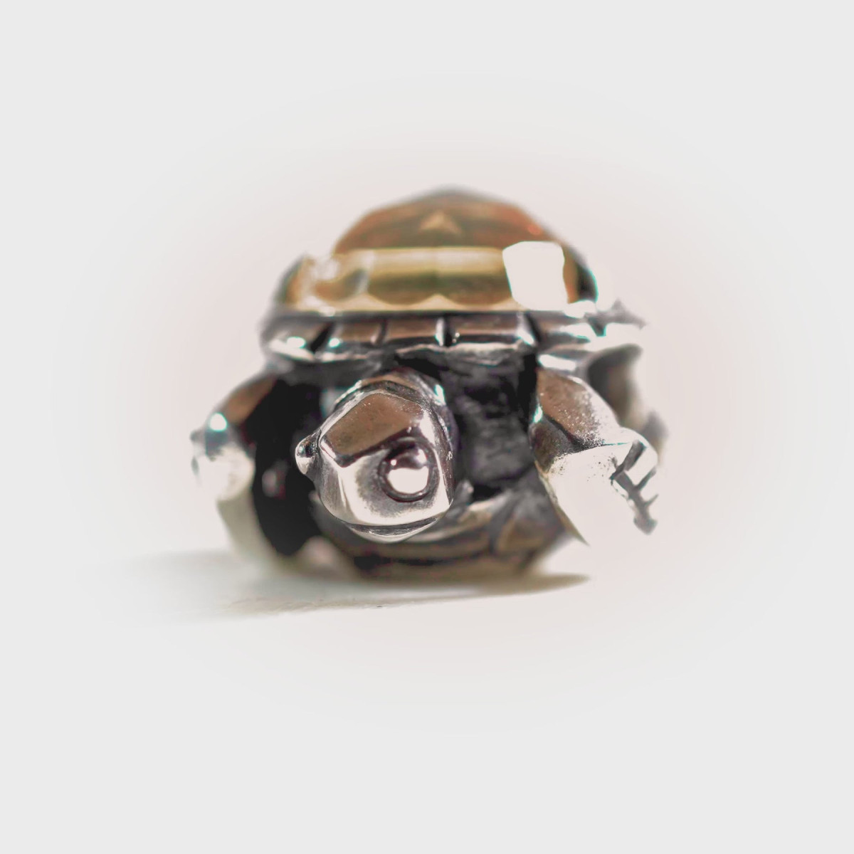 Trollbeads TAGBE-00299 Lang leven schildpad bedel van zilver met citrien