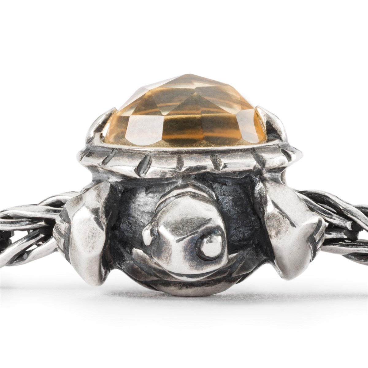 Trollbeads TAGBE-00299 Lang leven schildpad bedel van zilver met citrien