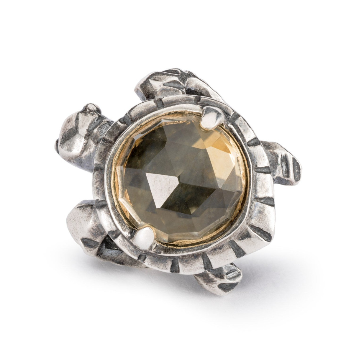 Trollbeads TAGBE-00299 Lang leven schildpad bedel van zilver met citrien
