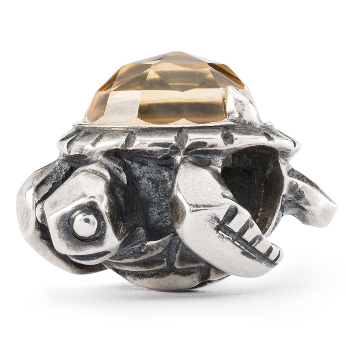 Trollbeads TAGBE-00299 Lang leven schildpad bedel van zilver met citrien
