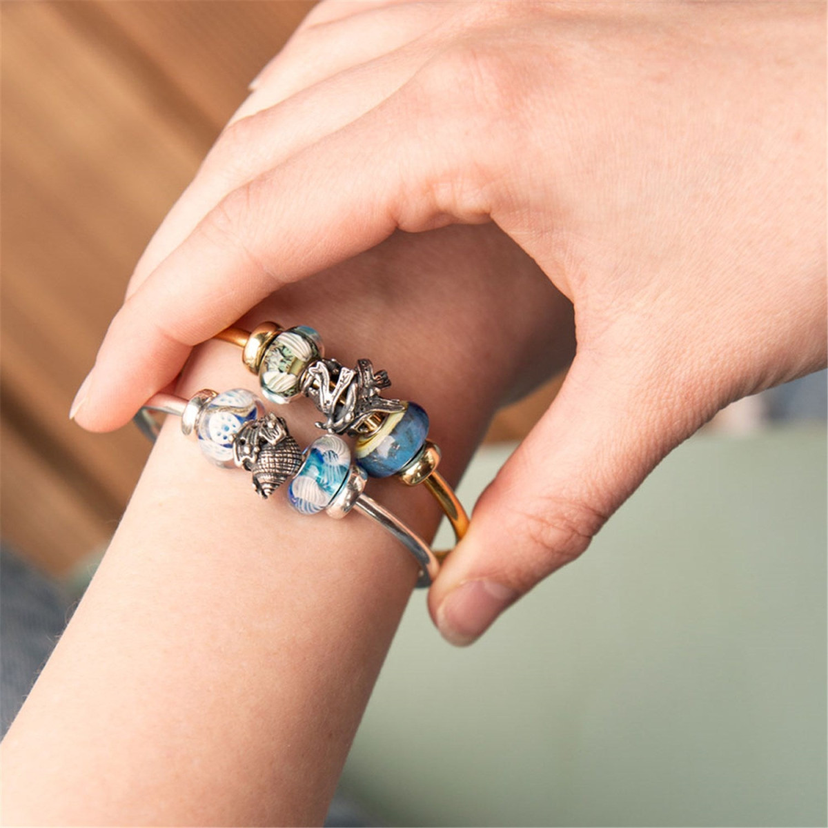 Trollbeads TAGBE-10196 Schuilschelp bedel zilver