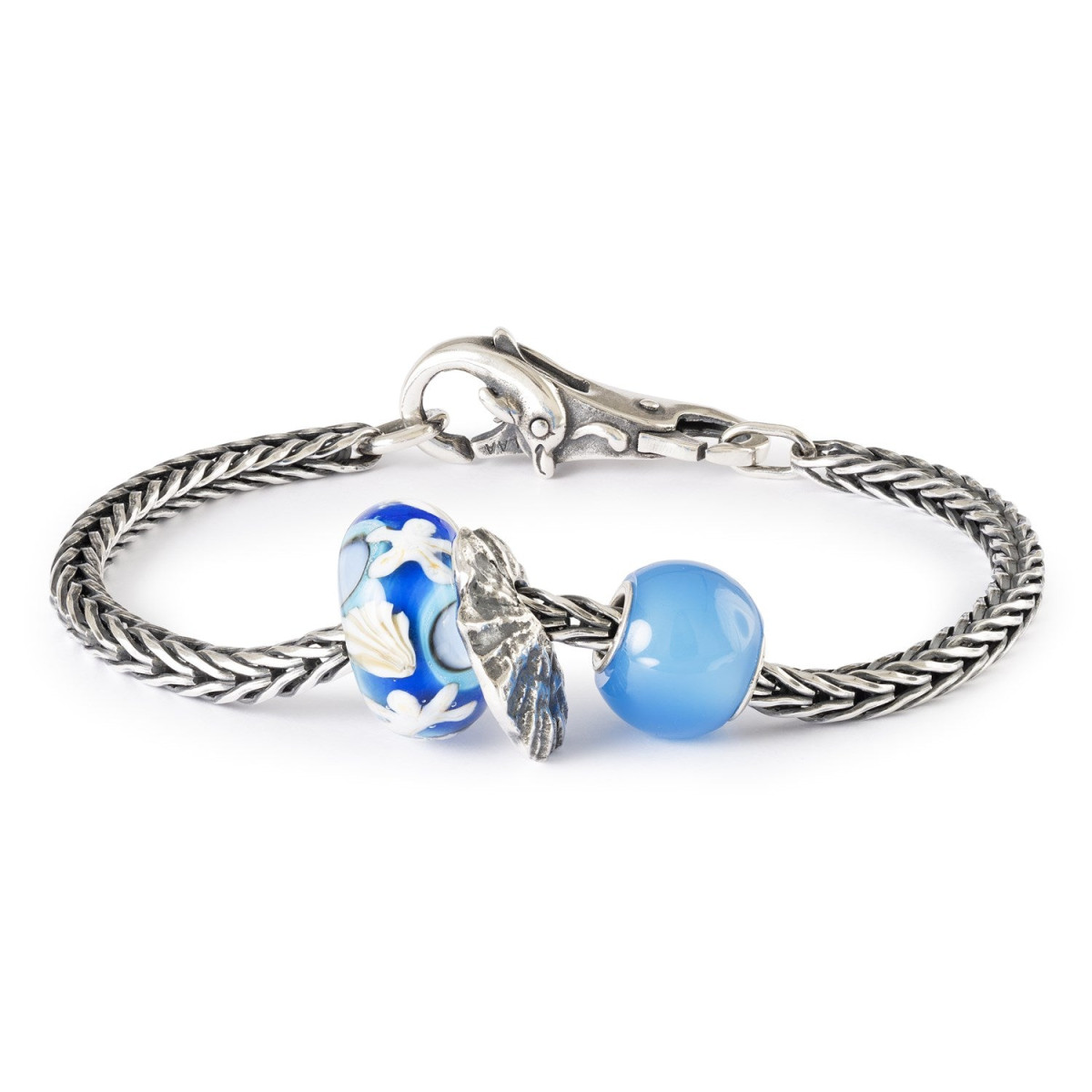 Trollbeads TAGBE-10287 bedel zilver schelp Parels Toevluchtsoord