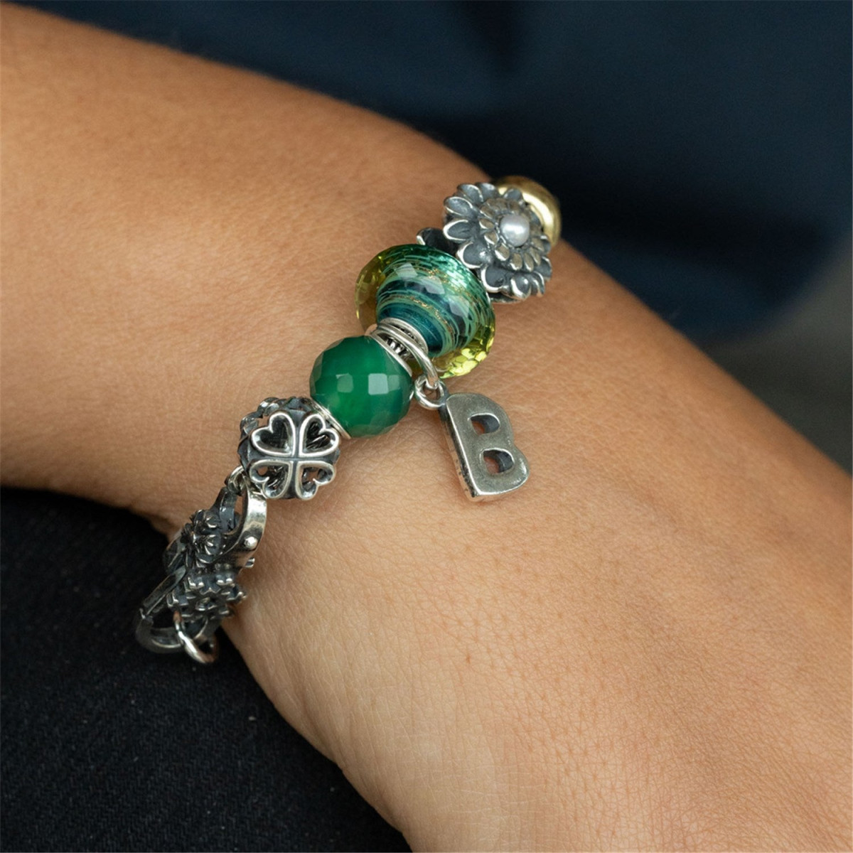 Trollbeads TAGBE-20266 Ontmoeting van Harten bedel zilver