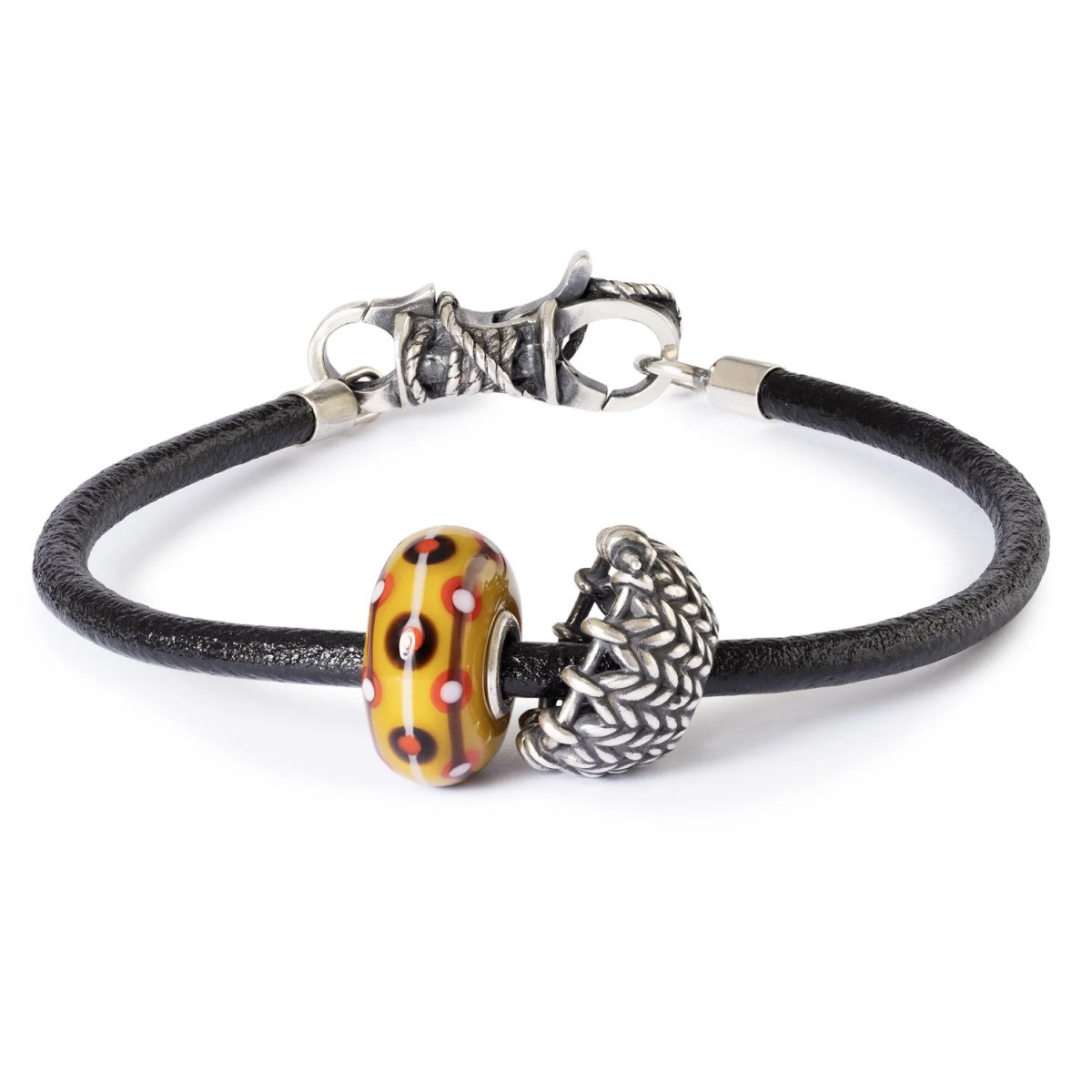 Trollbeads TAGBE-30207 zilveren bedel Lus voor Lus met breiwerk