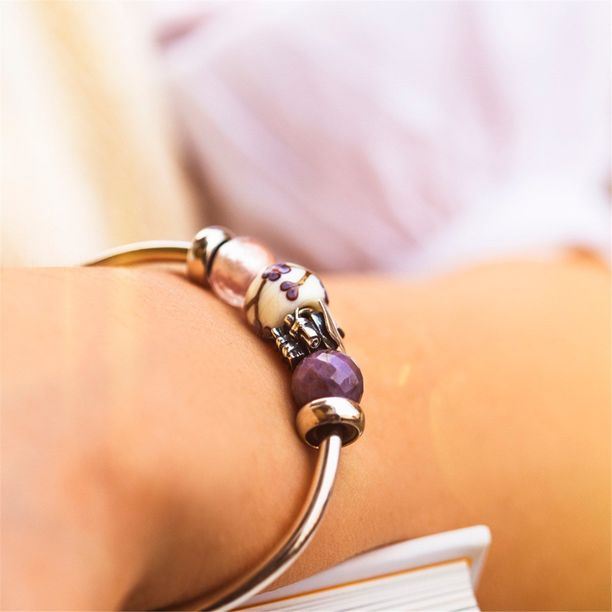 Trollbeads TAGBE-30212 Momenten voor mijlpalen zilveren bedel met afstudeerhoed diploma en boek