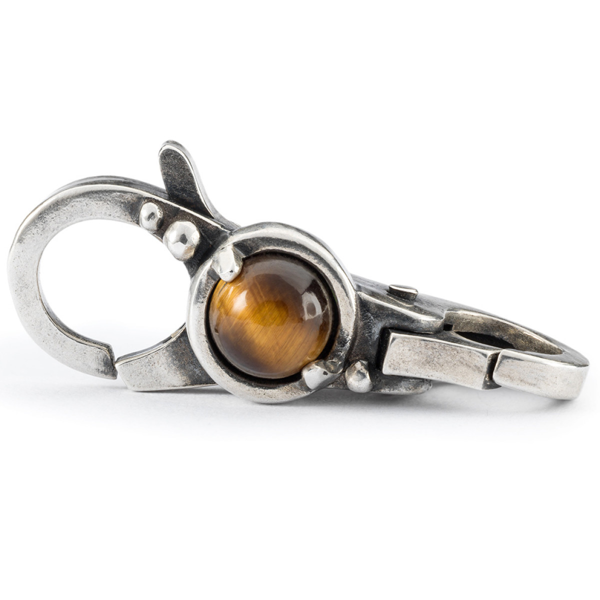 Trollbeads TAGLO-00105 Focus sluiting van zilver met tijgeroog