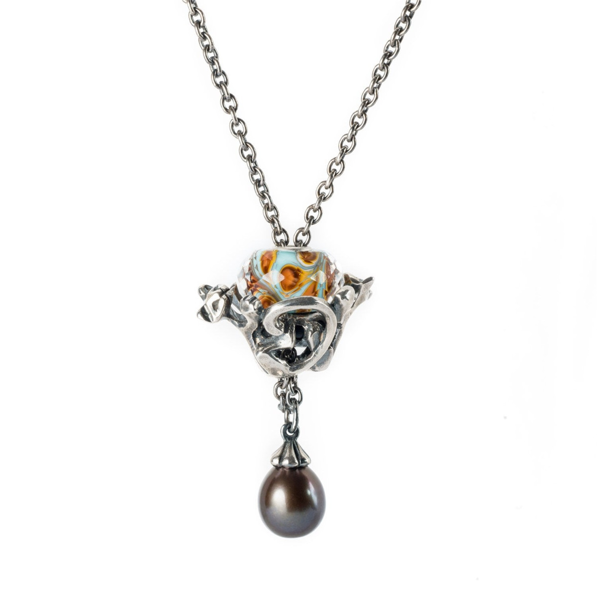 Trollbeads TAGPE-00090 Speels gezelschap stopper van zilver met katten