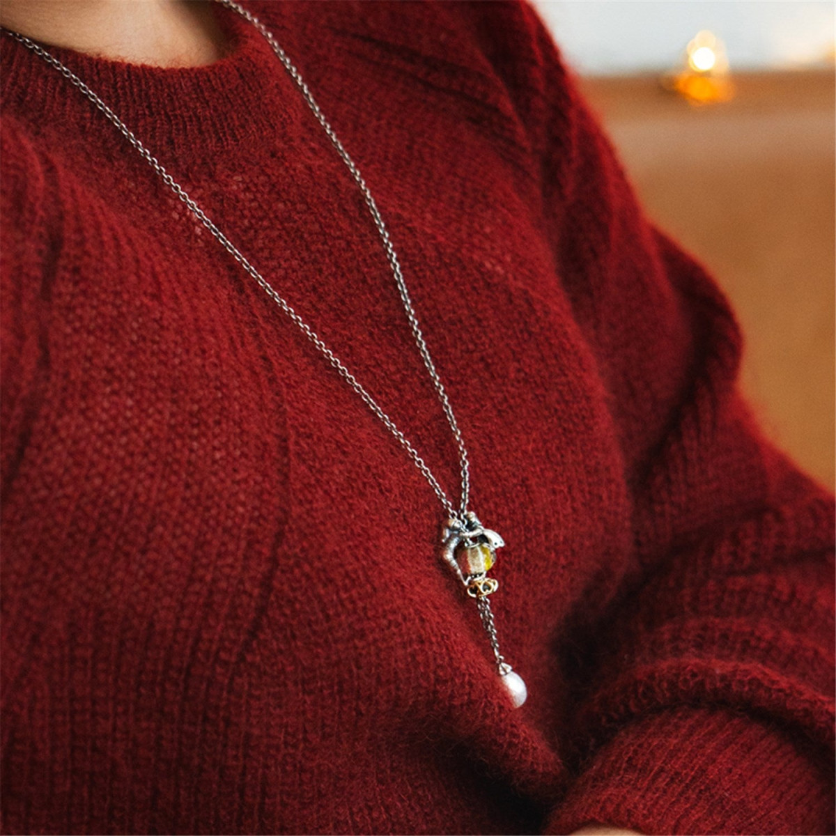 Trollbeads TAGPE-00096 bedel met twee elfjes