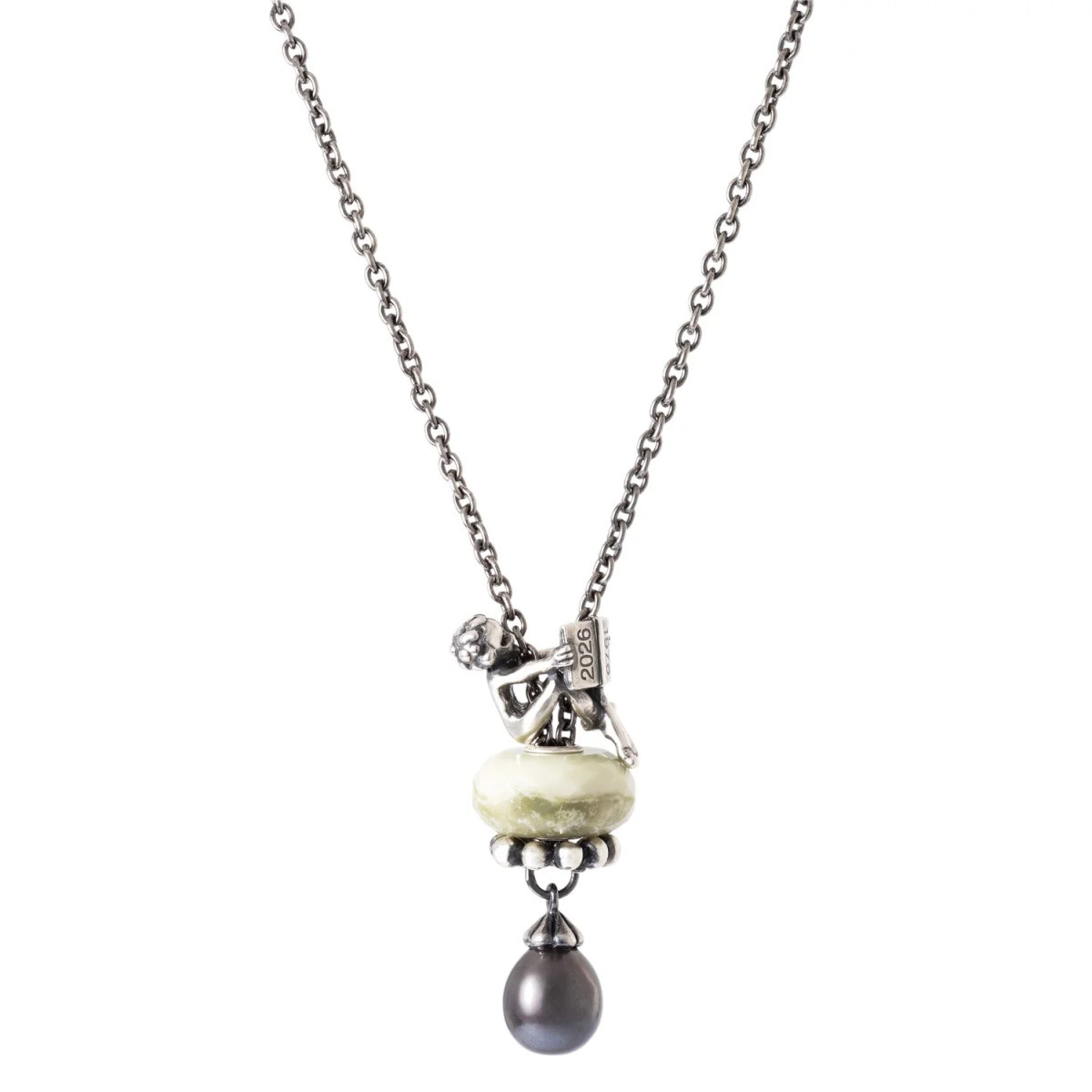 Trollbeads TAGPE-00103 zilveren hanger Verhalenbewaarder geoxideerde afwerking
