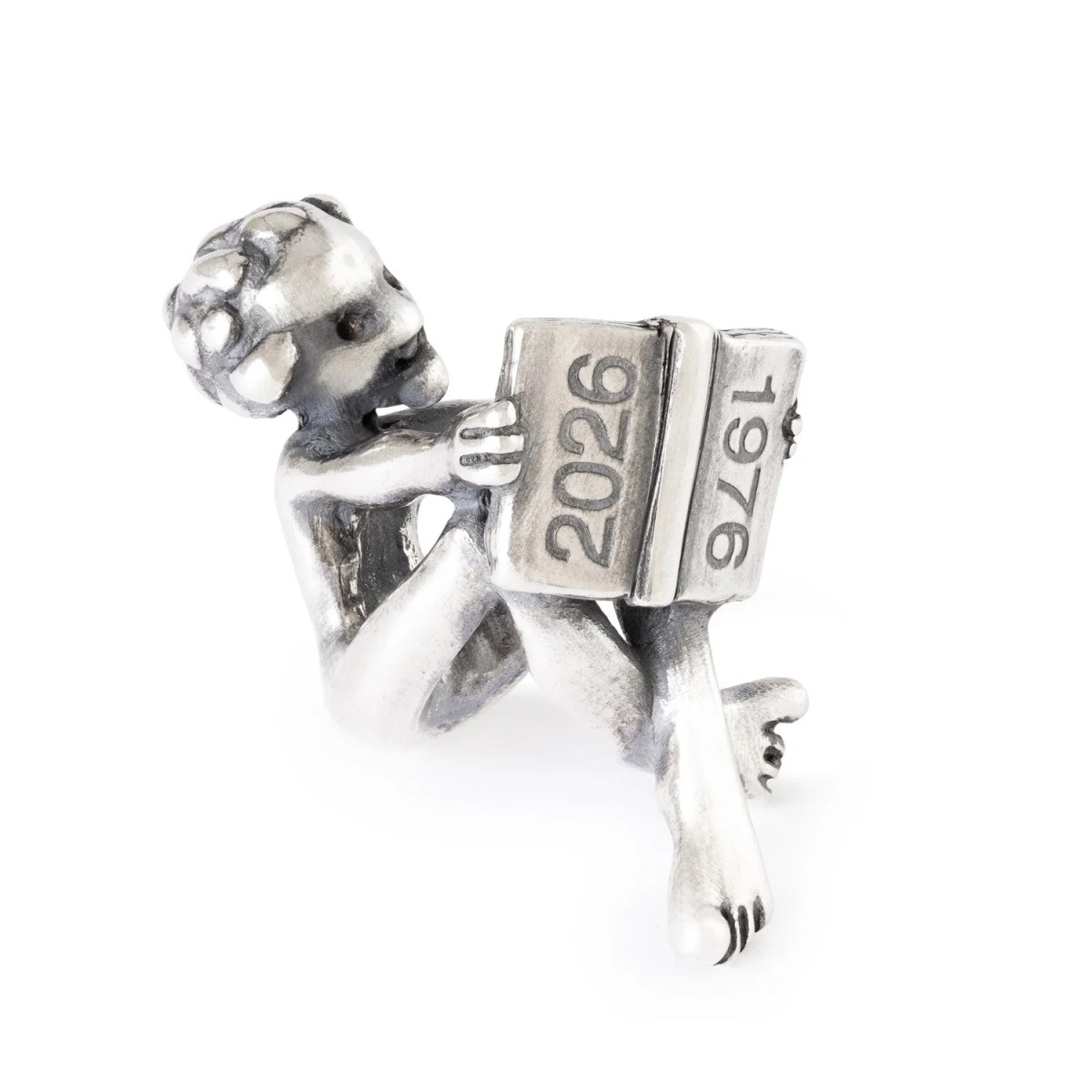 Trollbeads TAGPE-00103 zilveren hanger Verhalenbewaarder geoxideerde afwerking