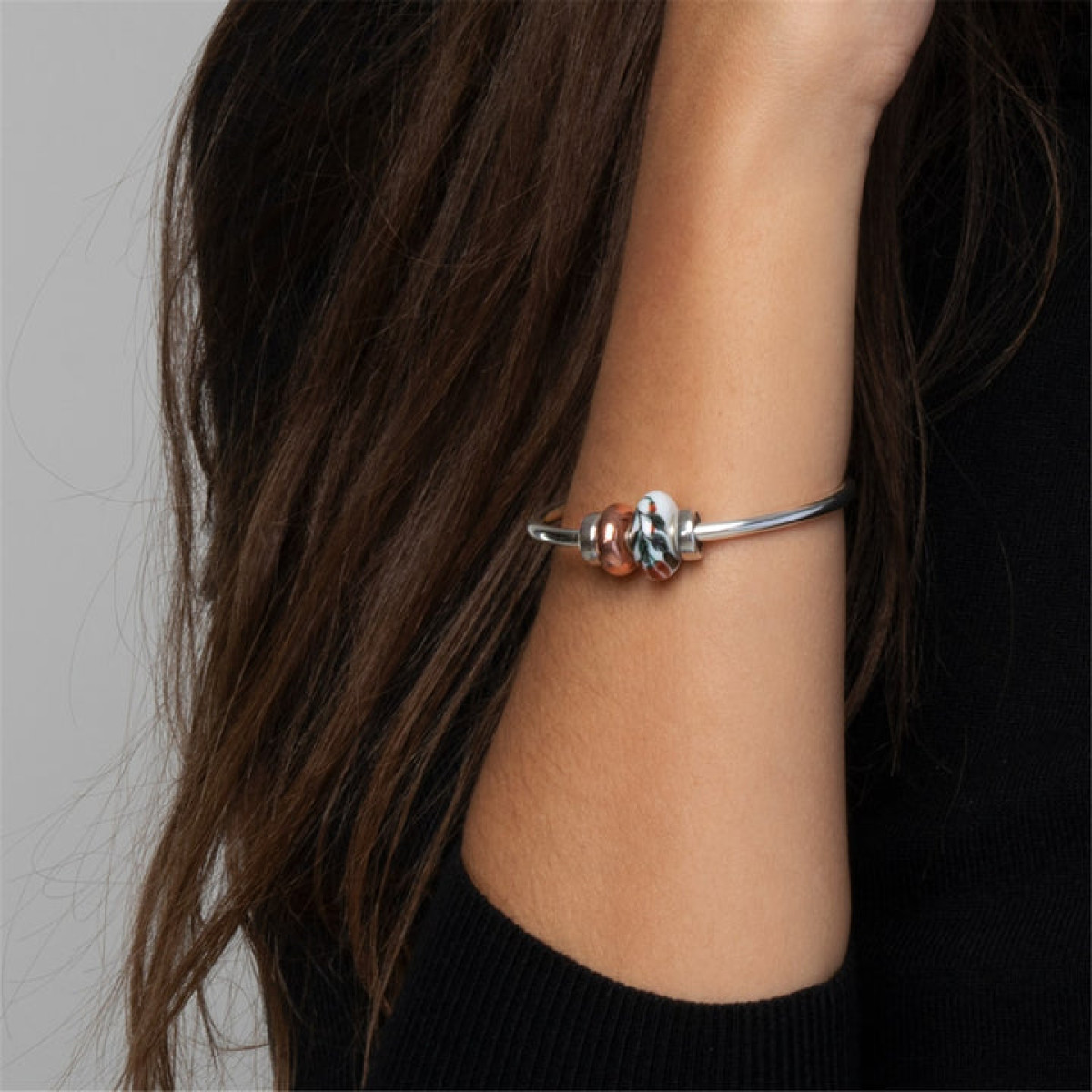 Trollbeads zilveren open bangle