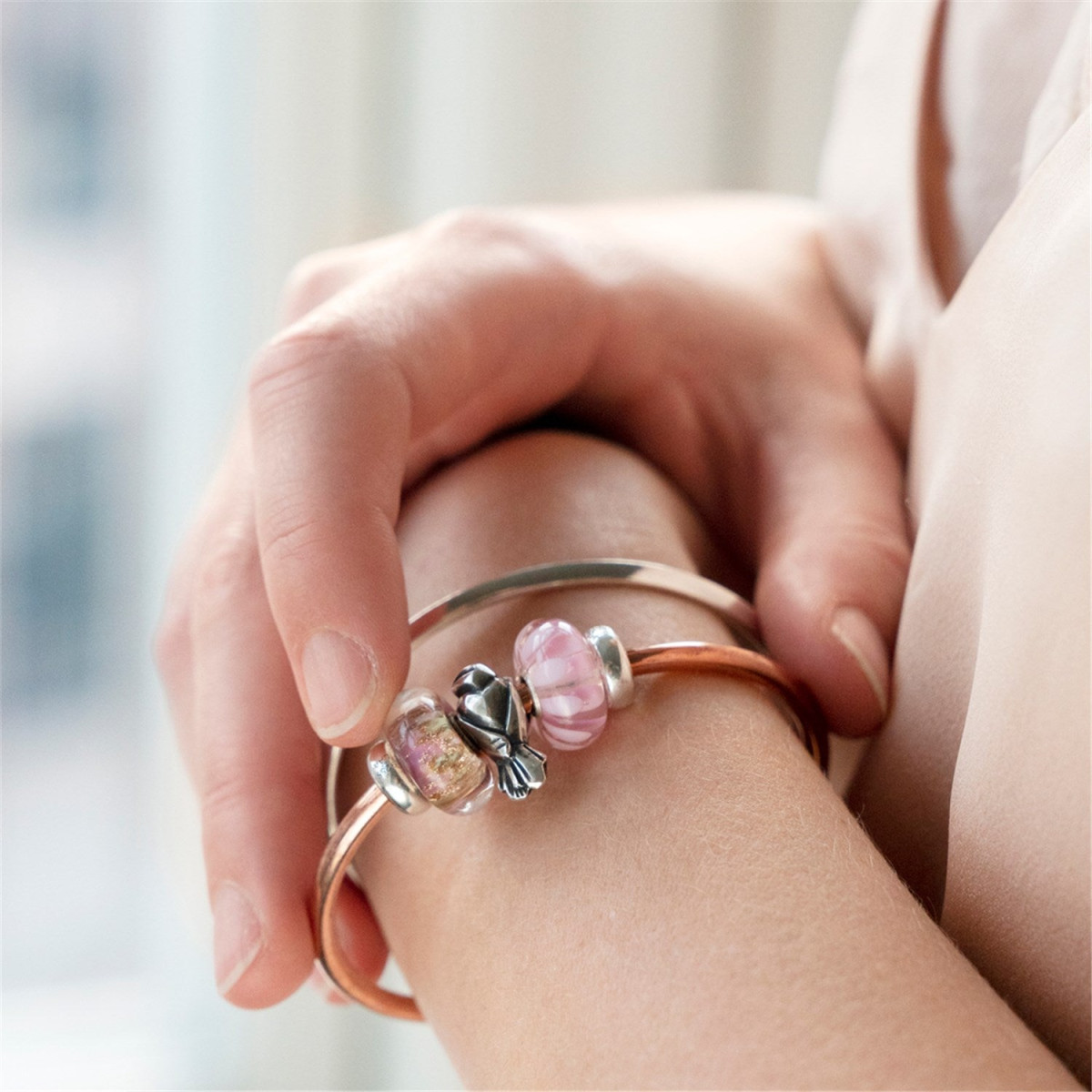 Trollbeads koperen open bangle