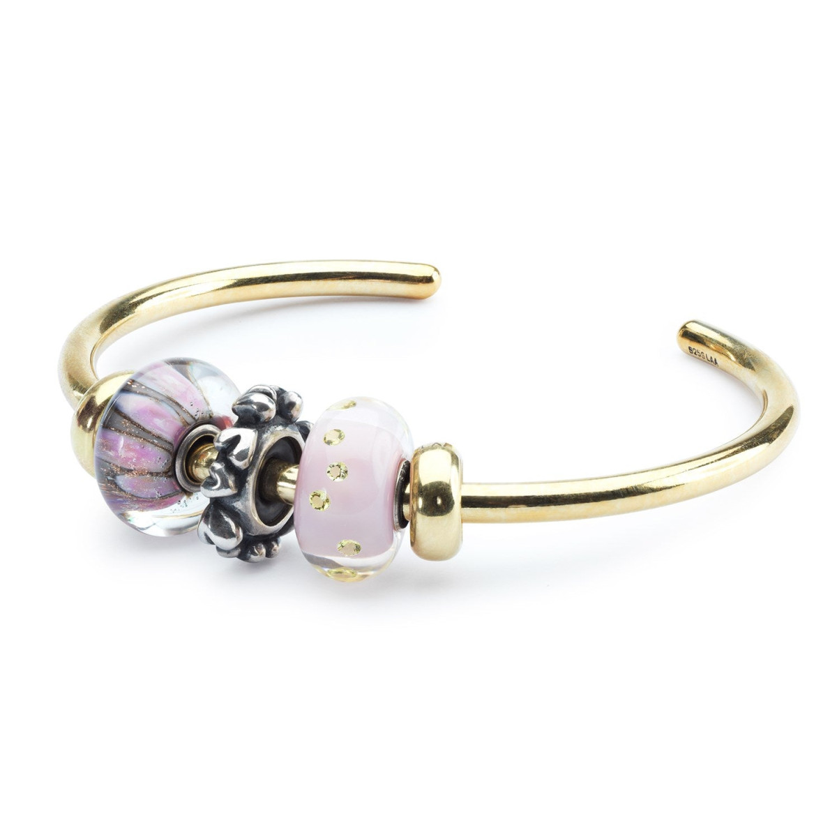 Trollbeads gold plated open bangle