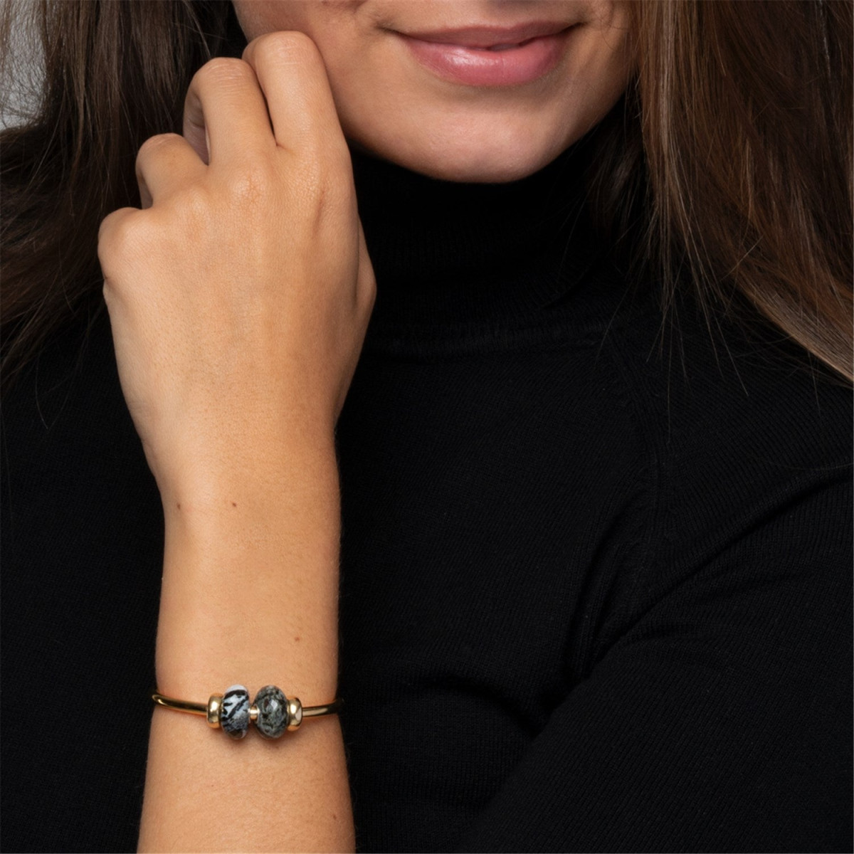 Trollbeads gold plated open bangle