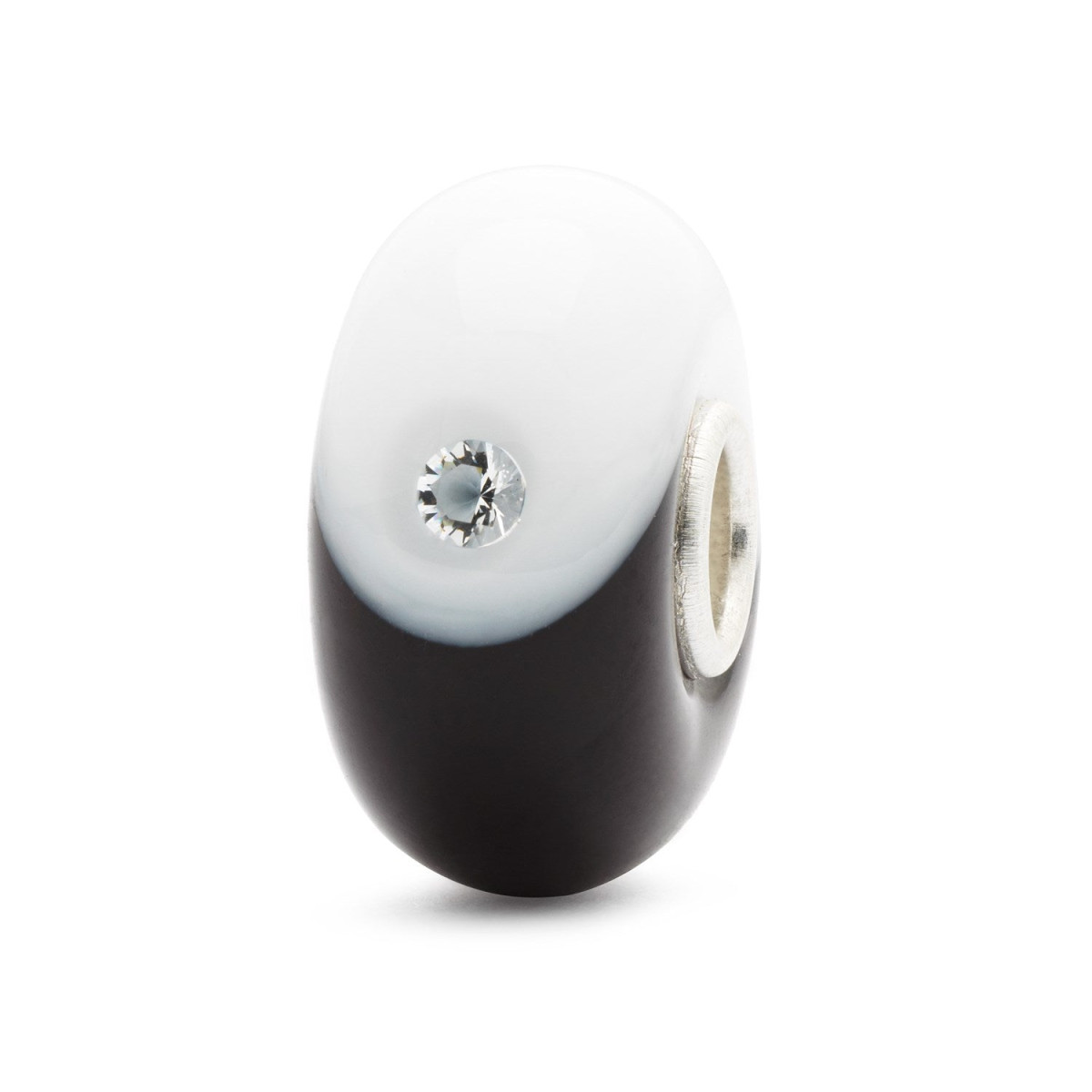 Trollbeads TGLBE-00054 Perfecte balans kraal van glas met zirkonia