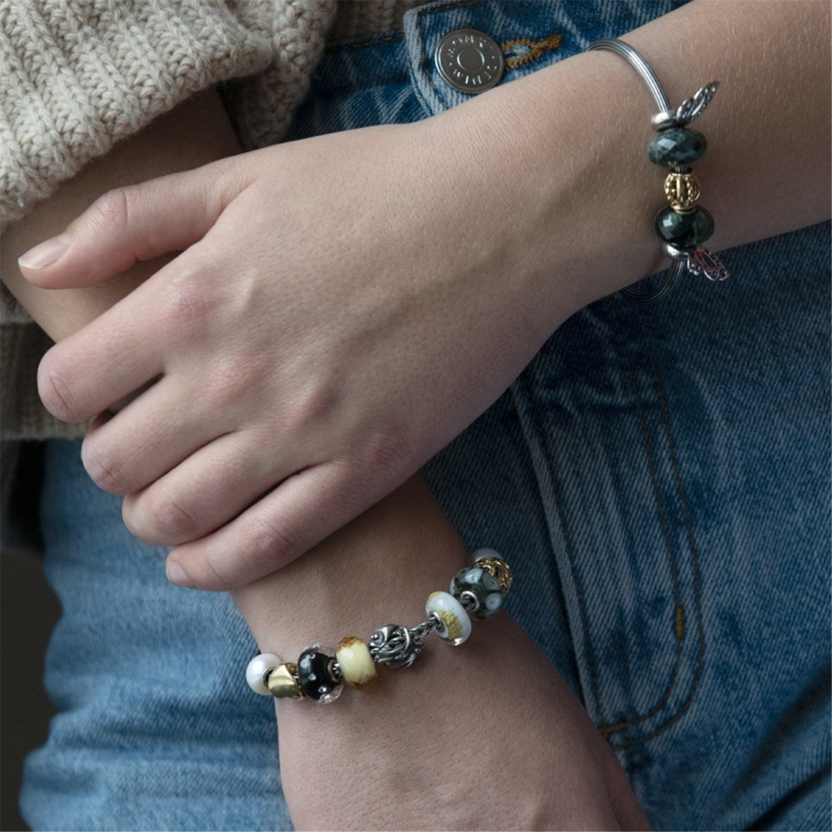 Trollbeads TGLBE-00070 Diamond-like zwarte glazen kraal met zirkonia