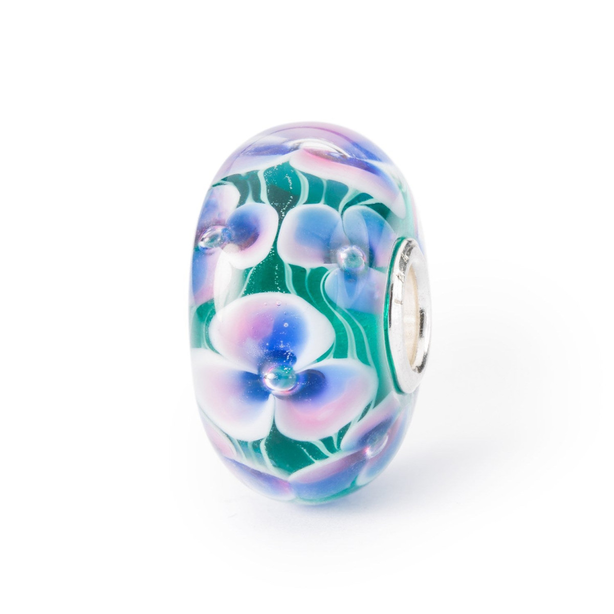 Trollbeads TGLBE-00230 Weideleven set kralen van glas met bloemen en vlinders