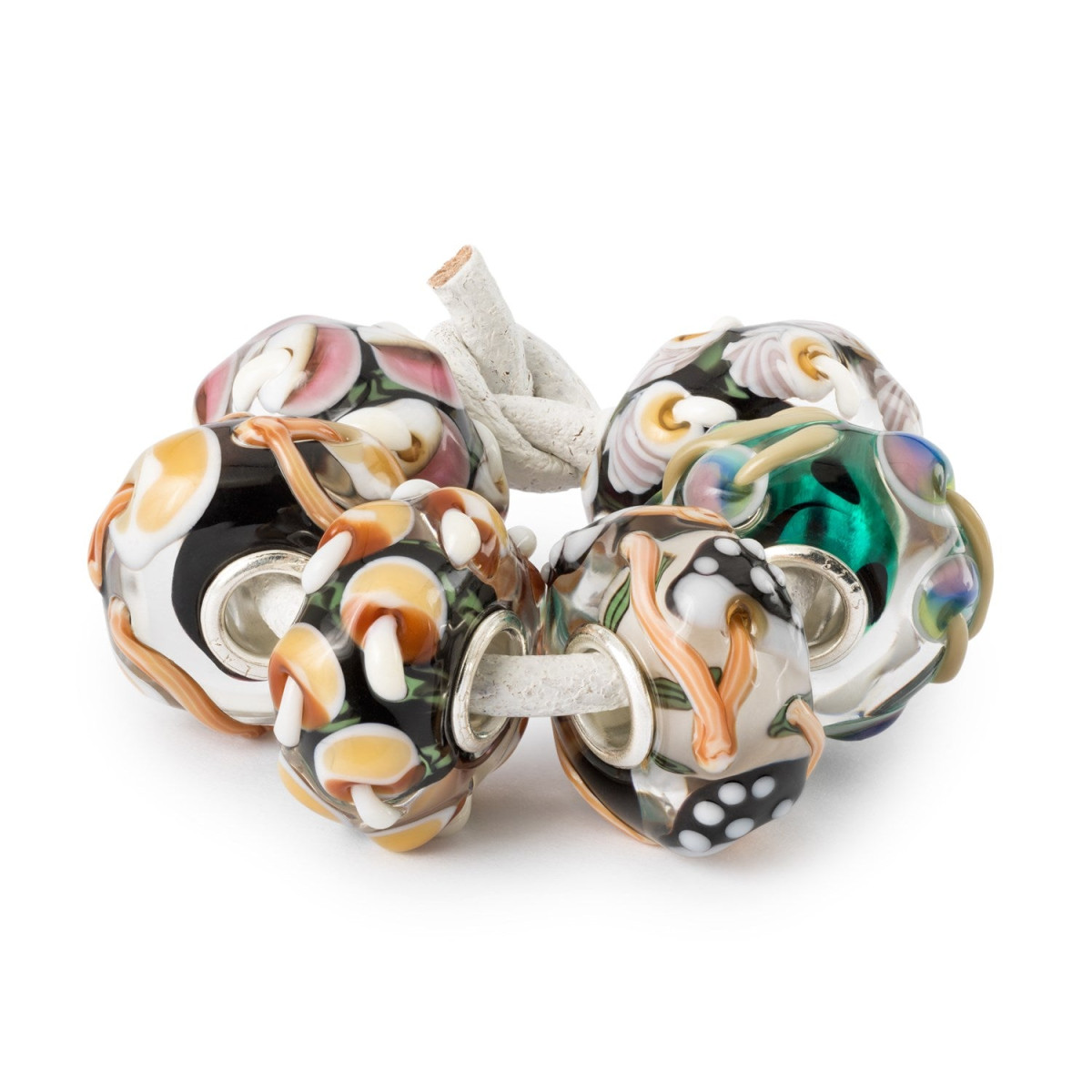 Trollbeads TGLBE-00245 Schatten van het bos kralenset met paddenstoelen