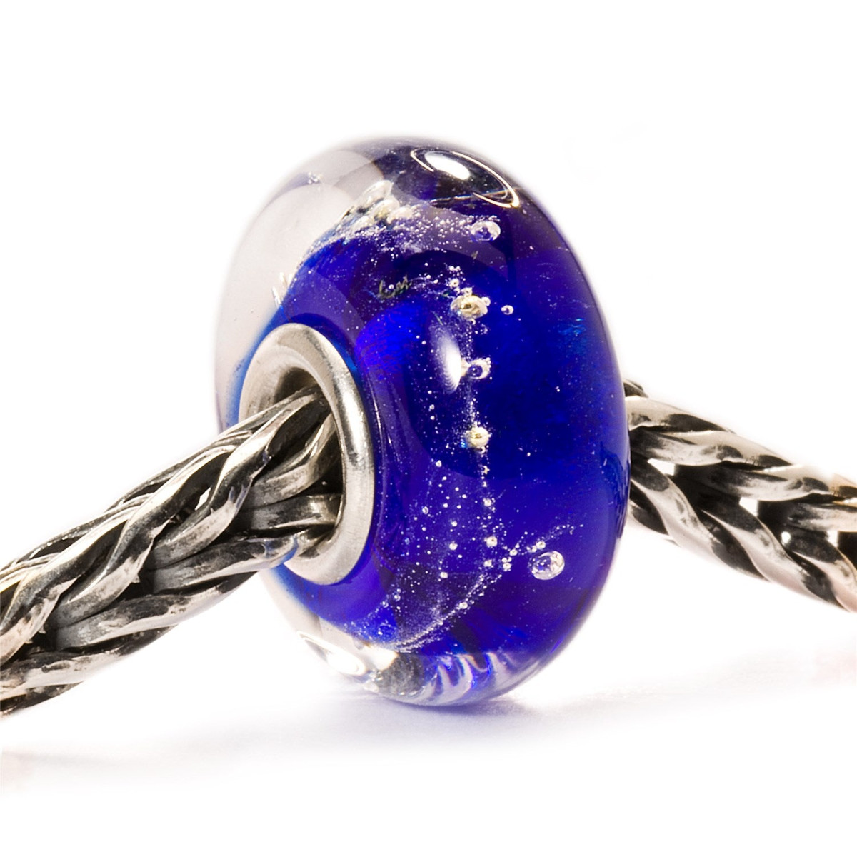 Trollbeads TGLBE-20053 Melkweg blauwe kraal glas