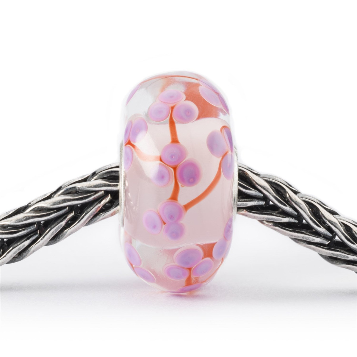 Trollbeads TGLBE-20352 Perzikbloesem kraal glas