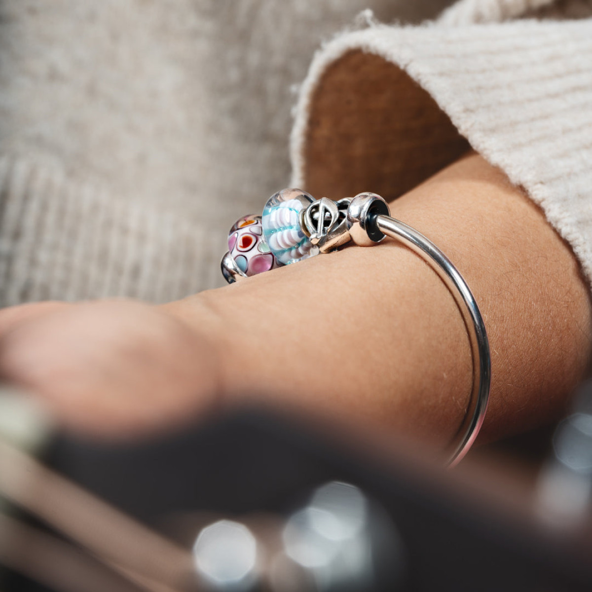 Trollbeads TGLBE-20363 Sirene lied kraal glas
