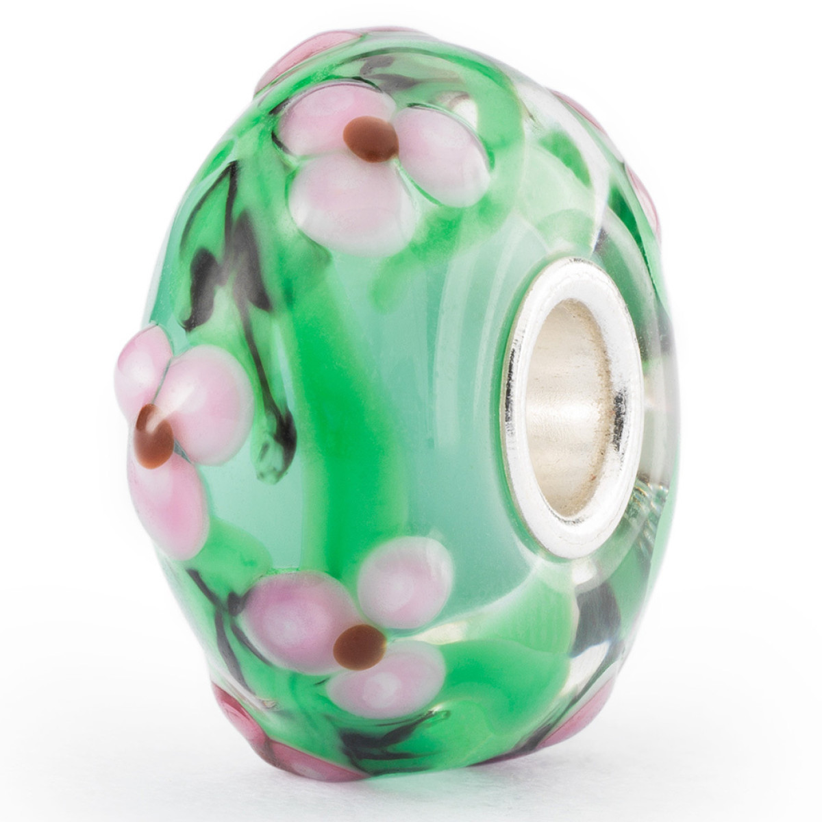 Trollbeads TGLBE-20367 Betoverde rozentuin kraal van glas