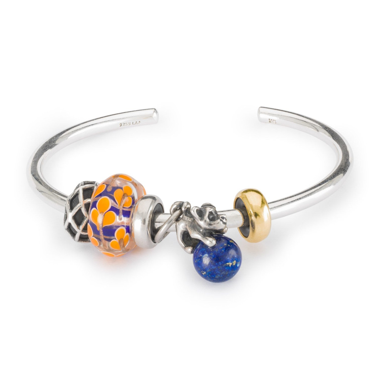 Trollbeads TGLBE-20388 Harmonische lelie kraal glas