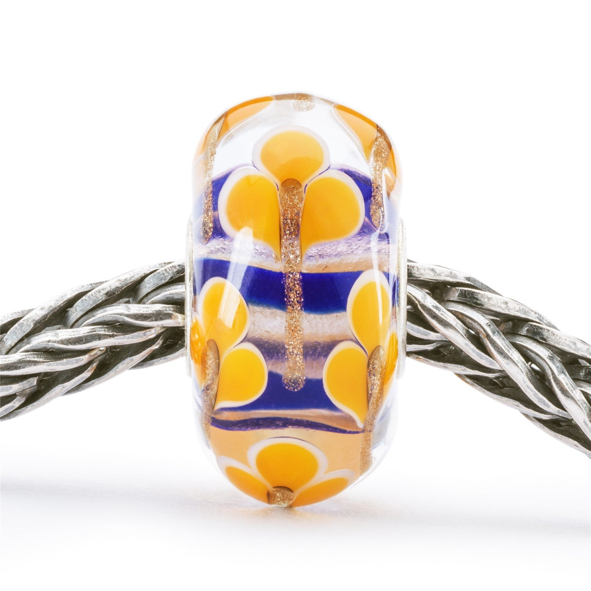 Trollbeads TGLBE-20388 Harmonische lelie kraal glas