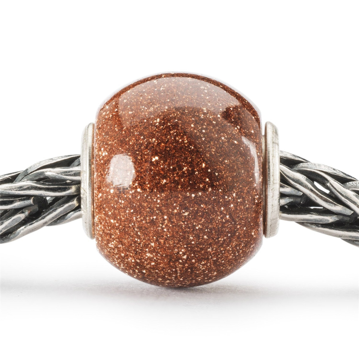 Trollbeads TGLBE-20396 Bruine goudsteen bedel