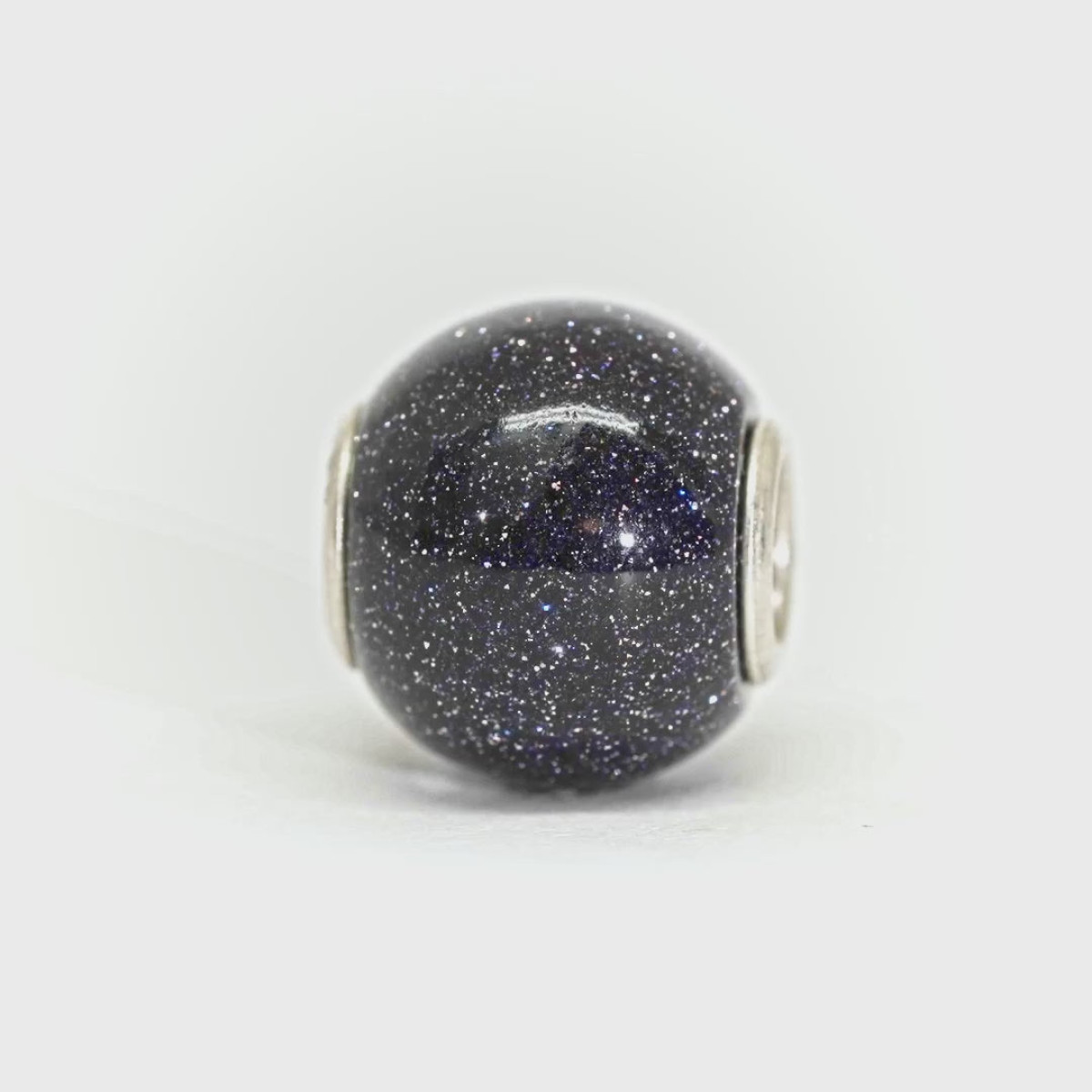Trollbeads TGLBE-20397 Blauwe goudsteen bedel