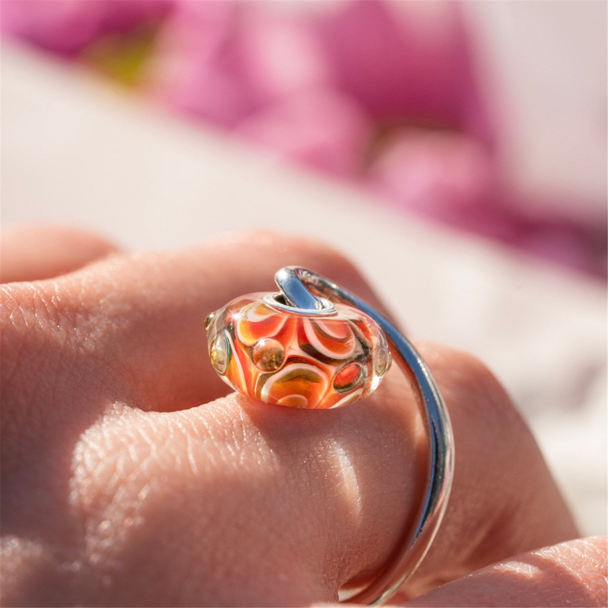 Trollbeads TGLBE-20402 Zaden van Morgen kraal van glas