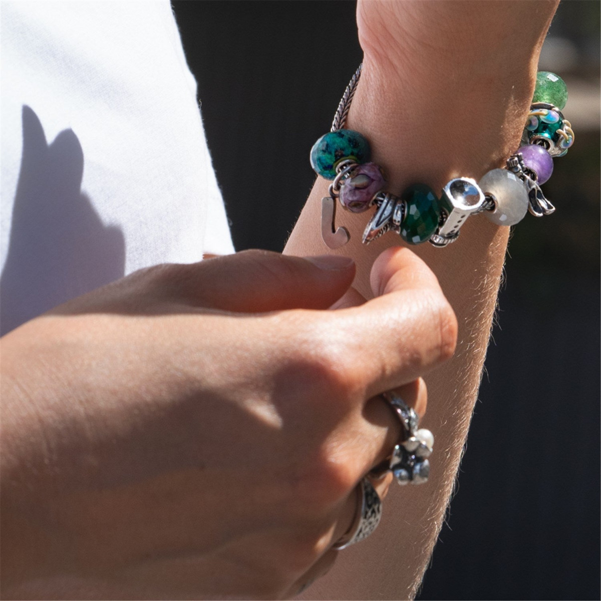 Trollbeads TGLBE-20425 Paddenstoelen van evenwicht kraal van glas