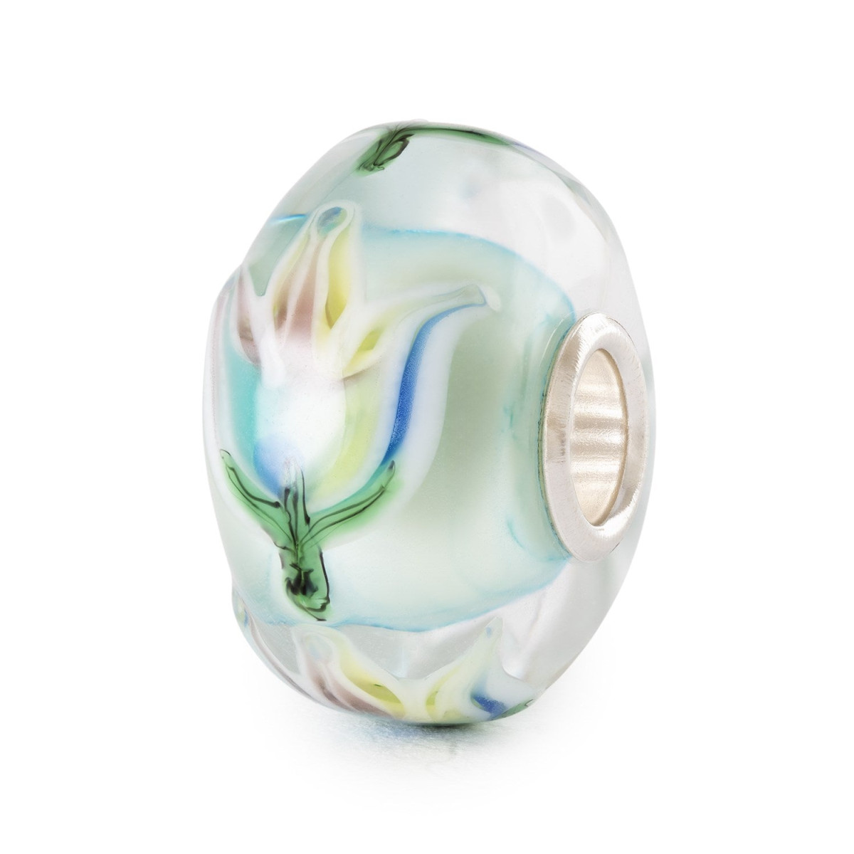 Trollbeads TGLBE-20439 Fantasievolle regenboogtulp glazen kraal