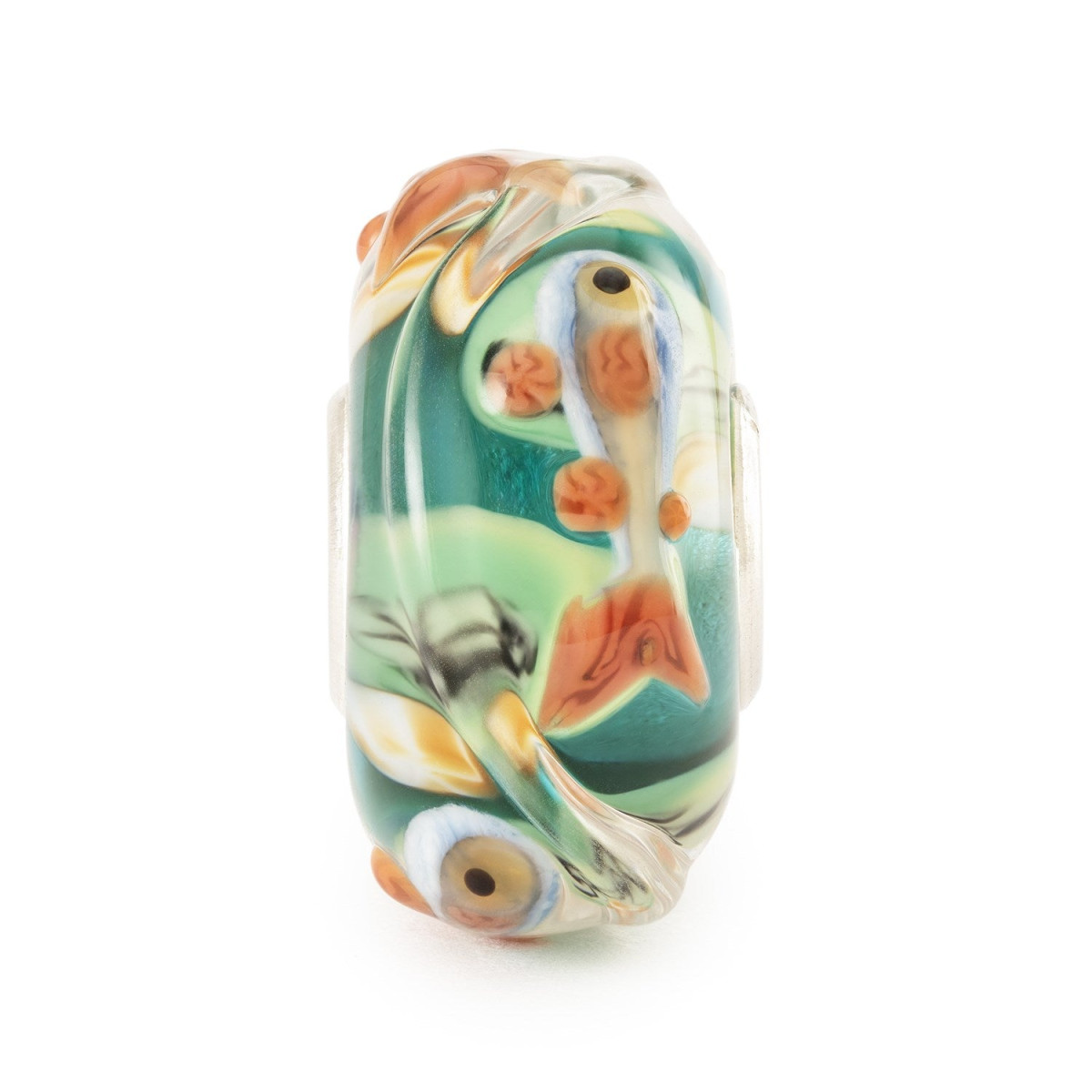 Trollbeads TGLBE-20449 kraal met vissen van glas