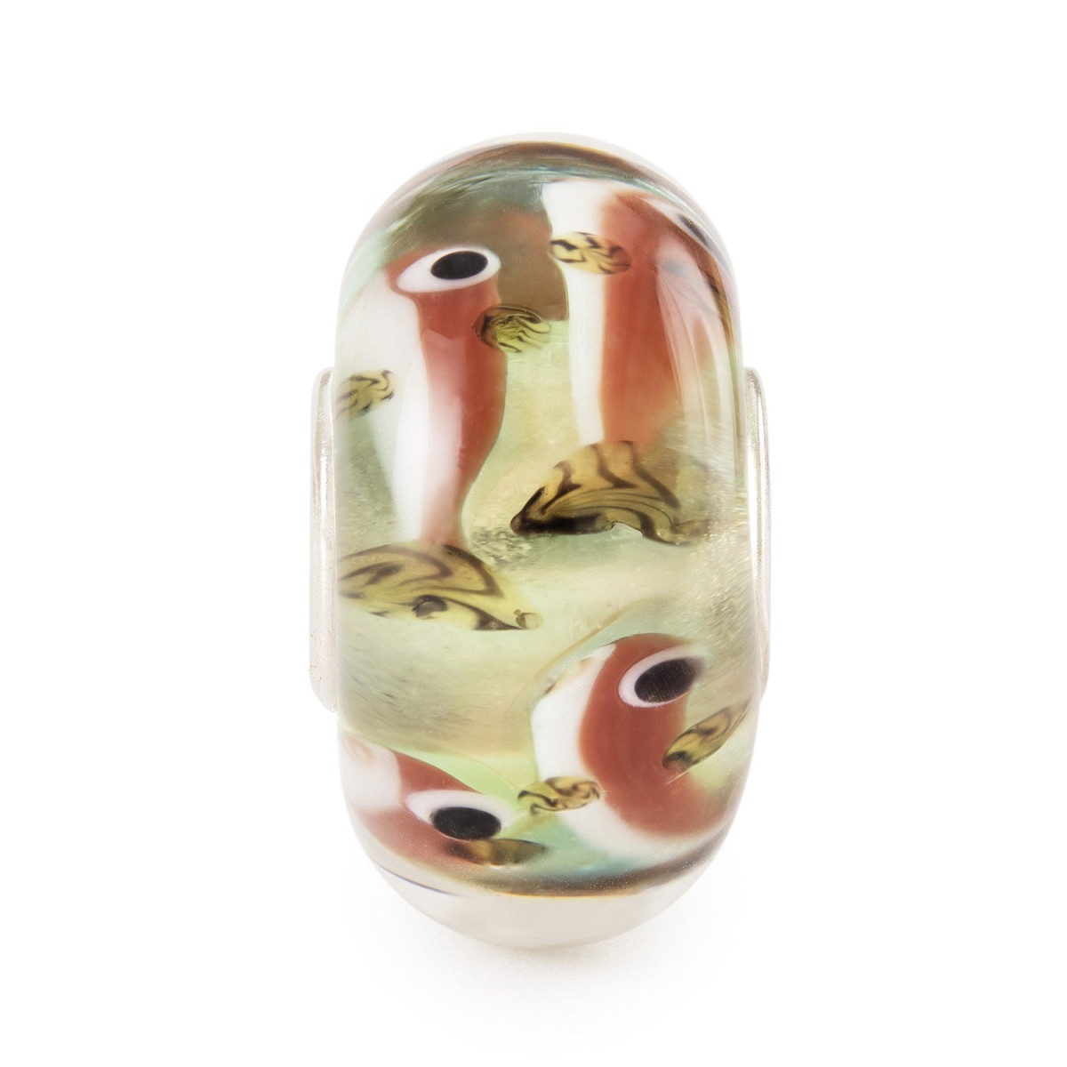 Trollbeads TGLBE-20451 Vijverleven kraal met vissen