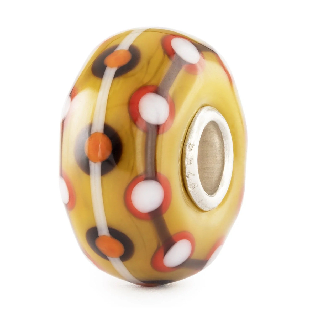 Trollbeads TGLBE-20470 Kaneelpauze kraal multicolor glas