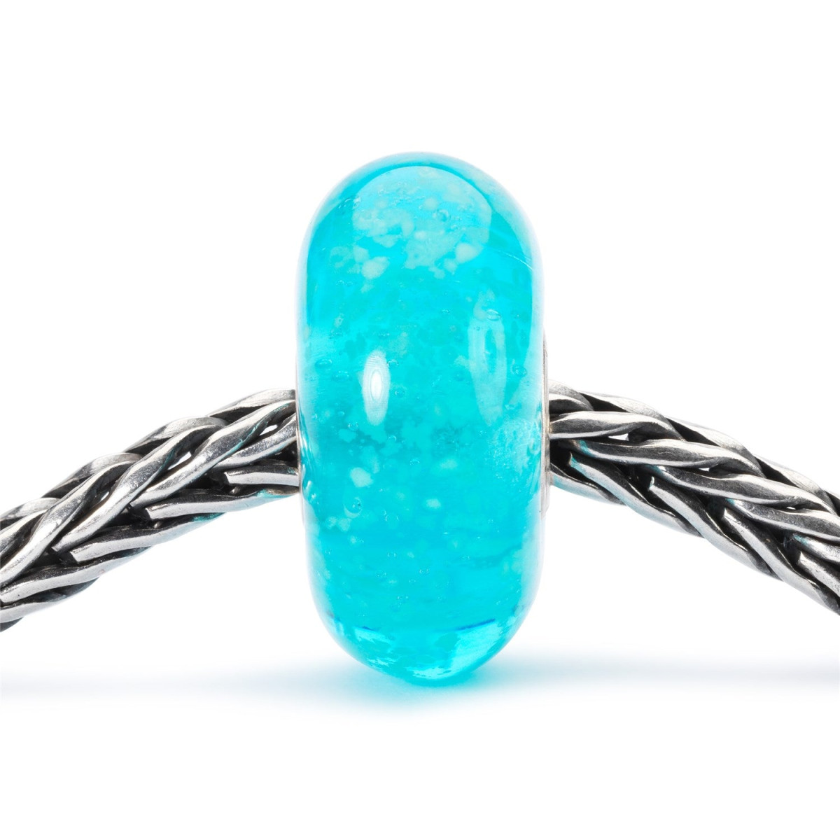 Trollbeads TGLBE-30029 Zeegloed blauwe kraal van glas