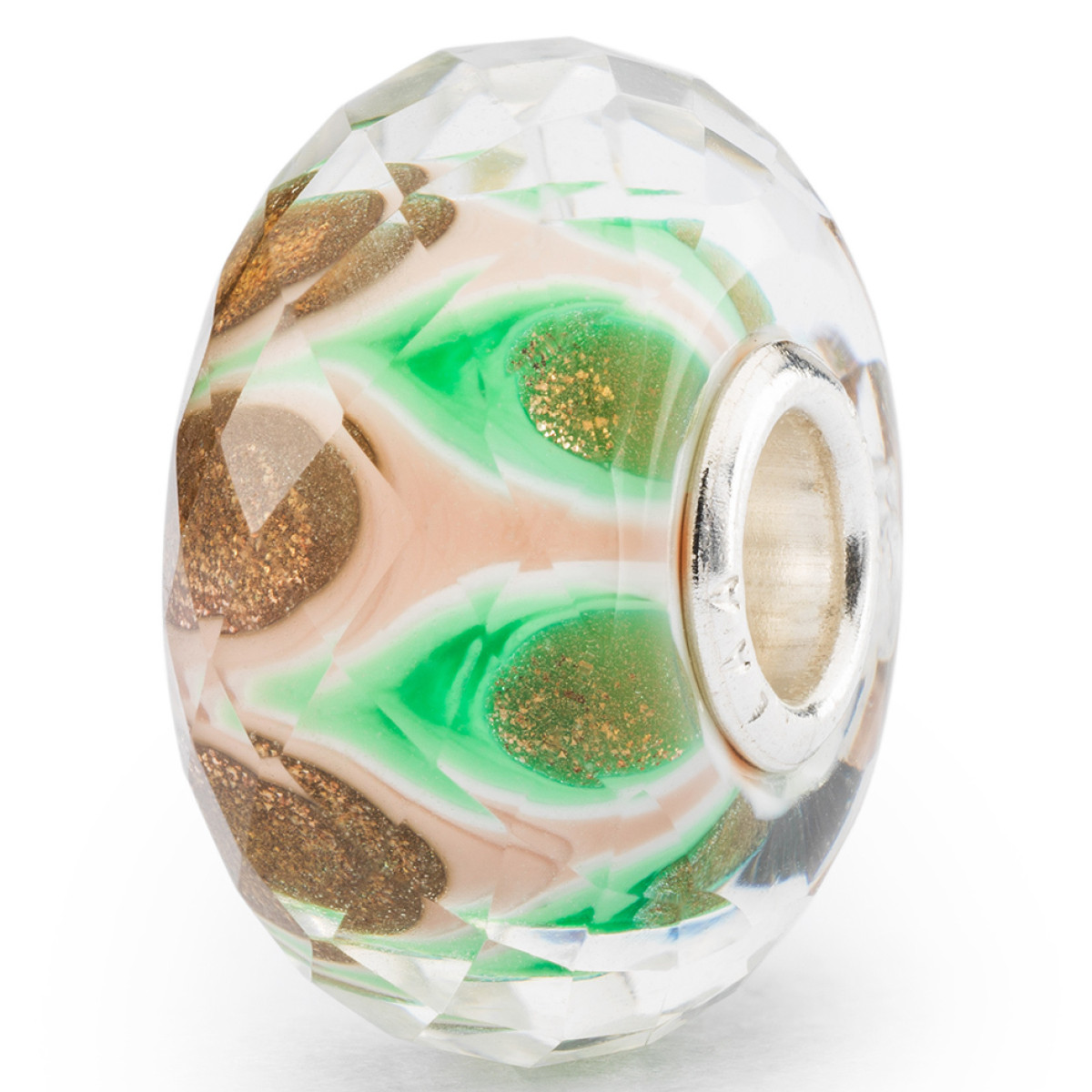 Trollbeads TGLBE-30104 Smaragd symfonie kraal glas