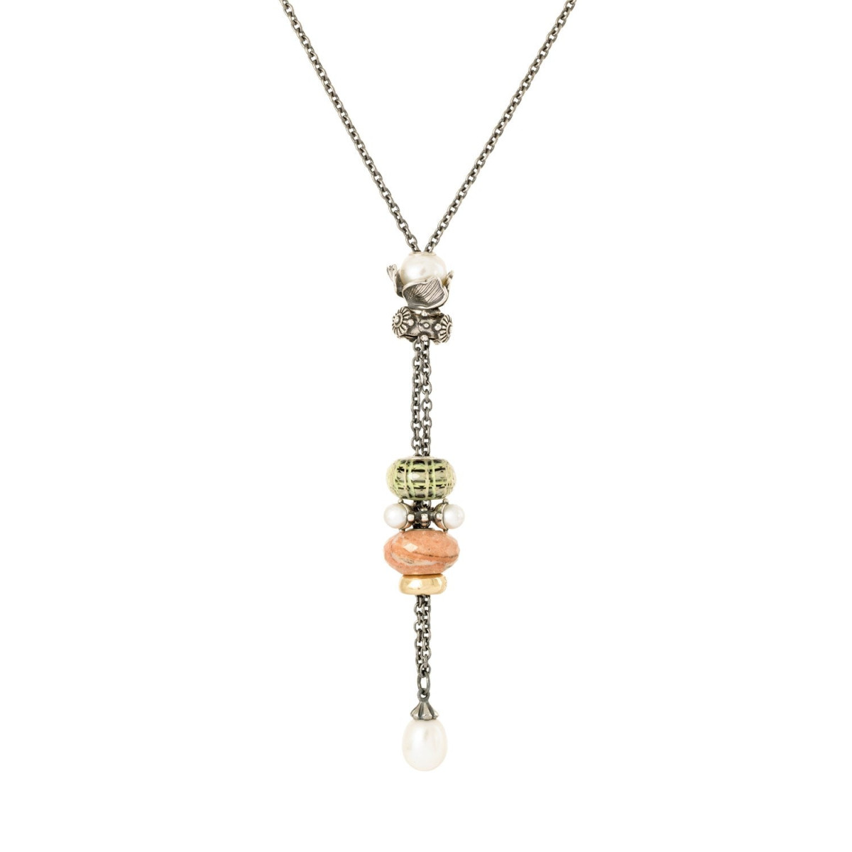 Trollbeads TGLBE-30136 Mand van Hoop kraal van glas en zilver