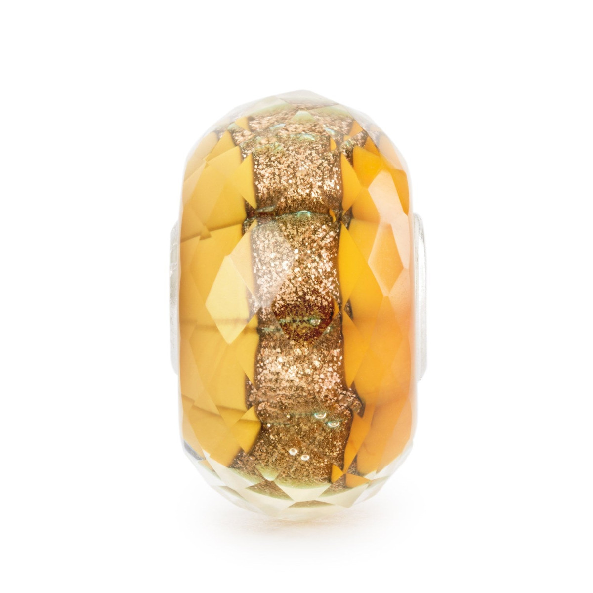 Trollbeads TGLBE-30146 Gouden spoor glazen kraal