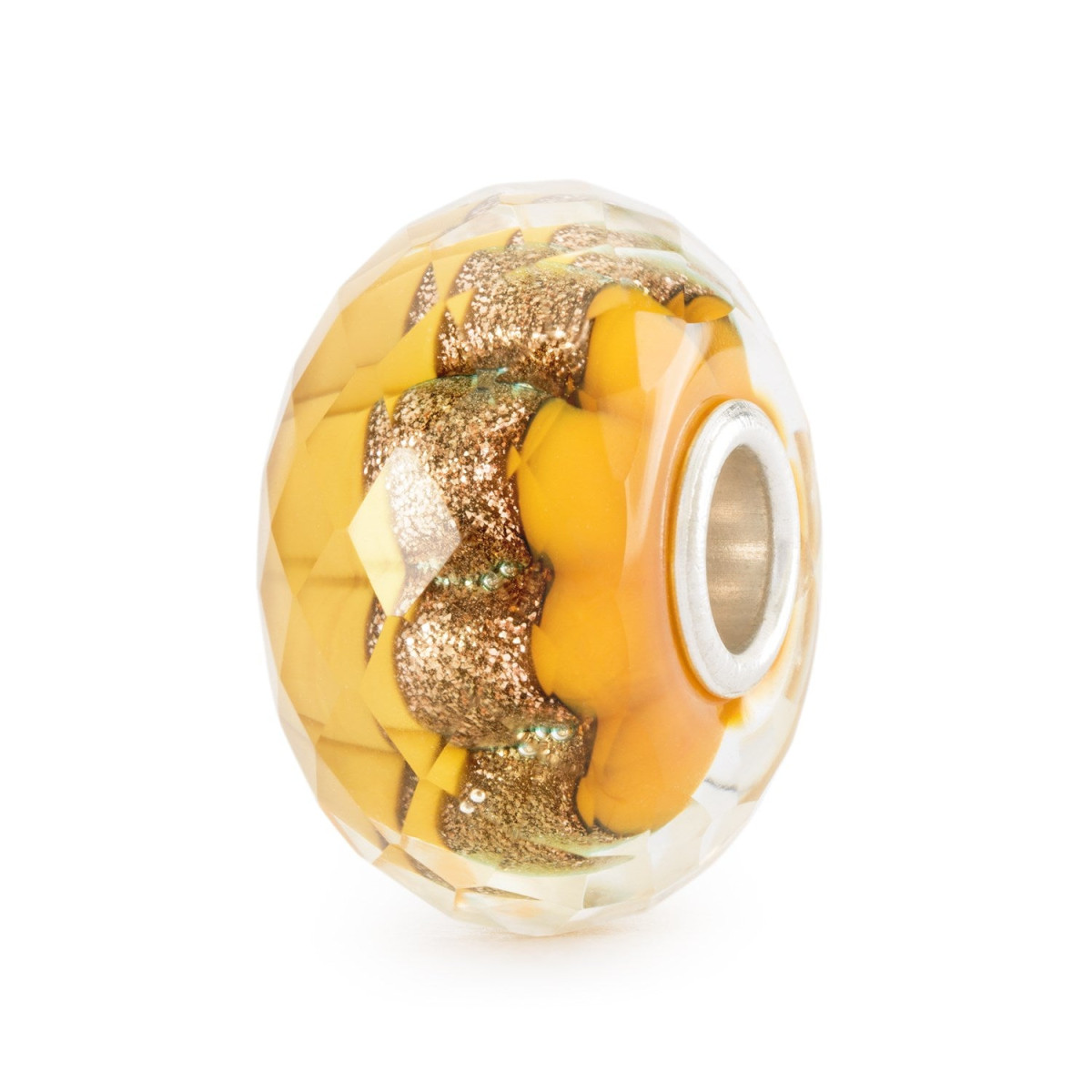 Trollbeads TGLBE-30146 Gouden spoor glazen kraal