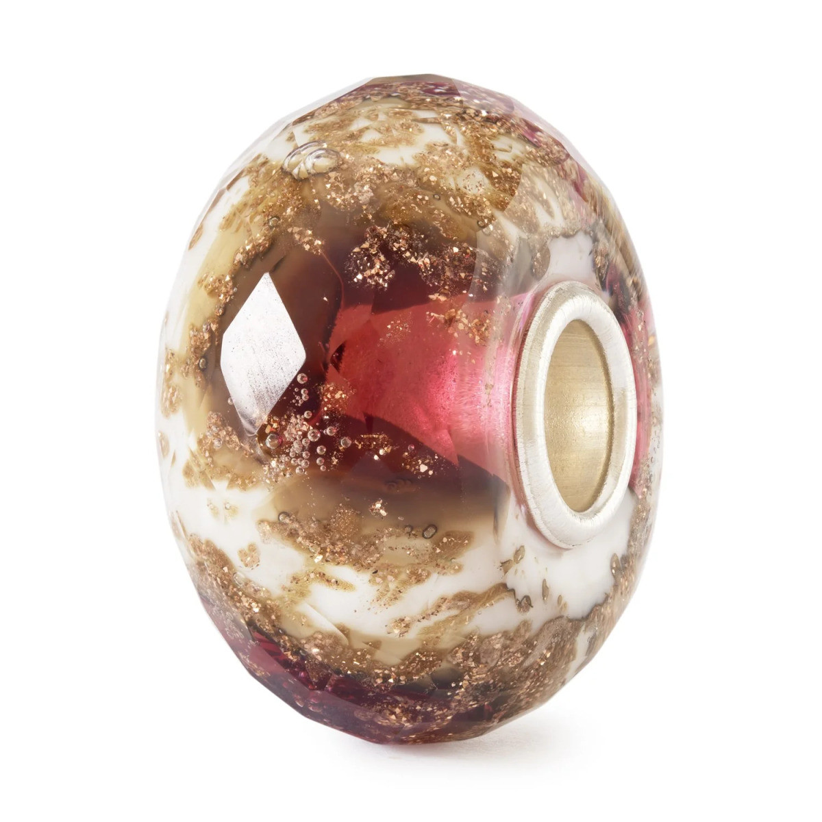 Trollbeads TGLBE-30172 kraal van glas Granaatappel